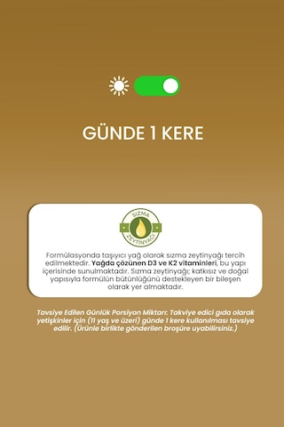Erbatab D3 K2 İkisi Bir Arada Damla Vitamin 20 ML