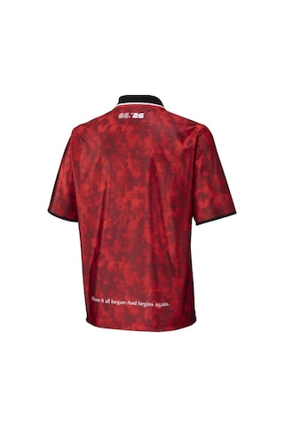 Mizuno Morelia Off Retro Erkek Tişört Kırmızı Çok Renkli