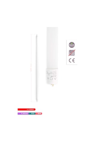 ACK 18W LED Tüp Floresan Ampul Kırmızı G13