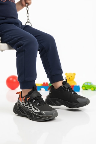 Marcokids Siyah Cırtlı Hafif Erkek Çocuk Spor Ayakkabı 161-t5440210 P Siyah