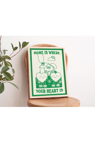 Minimalist Ev, Sevimli Ev Dekorasyonu Hediyesi, Yazdırılabilir Poster, Retro Estetik Baskılar