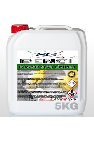 Çamaşır Suyu Limon Kokulu 5 Kg Tekli Çamaşır Suyu Limon Kokulu 5 Kg Tekli