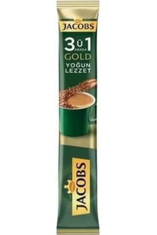 Jacobs 3'ü 1 Arada Gold Yoğun Lezzet Karışım Kahve 40 x 18 G