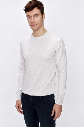 Morven Basic Dinamik Fit Rahat Kesim Bisiklet Yaka Triko Kazak 99kc017005653 Bej