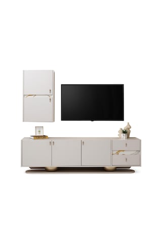 Erva Modern Dolaplı Tv Ünitesi 180 45 55 Vizon