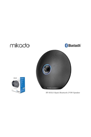 Mikado Bt-Solo Siyah Bluetoothlu Hoparlör 10