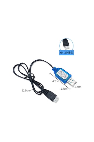 7.4v Xh3p Li-on Usb Şarj Cihazı 2s Lion Piller Beyaz Soketli Şarj