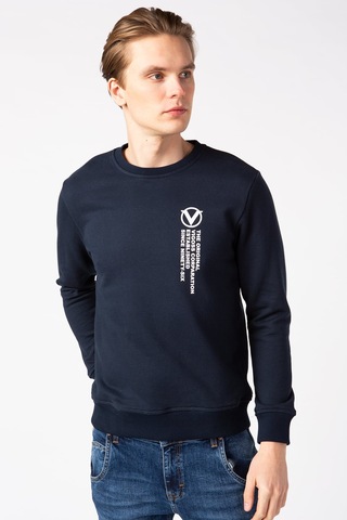 Vigoss Erkek Baskılı Sweatshırt 62132-30048 Lacivert