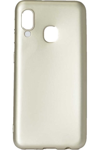 Zore Galaxy Uyumlu A40 Kılıf Premier Silikon Kapak - Gold Gold