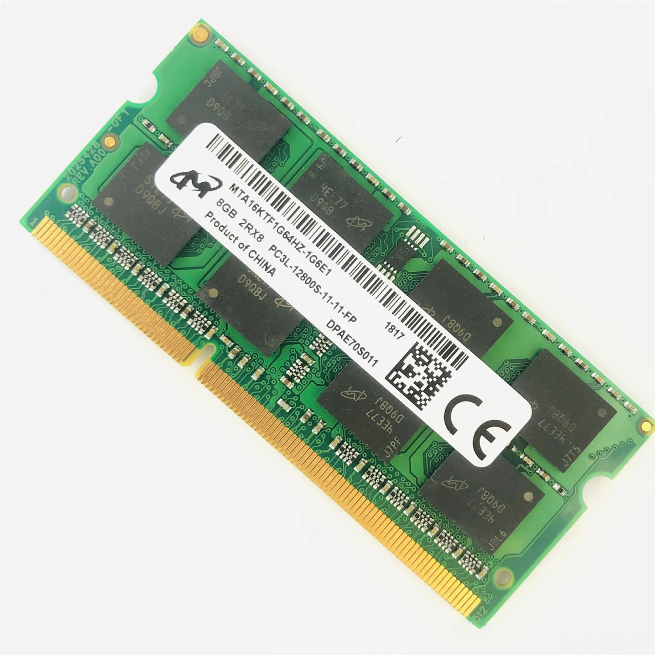 Yuntech01 Laptop Ddr3l 8gb Bellek Modülü - 1600mhz 1.35v So-dımm, Ddr3 Uyumlu, Yeni, 204 Pin, Pc3l-12800s
