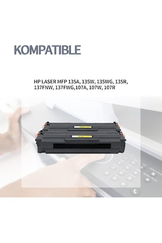 Hp 2 Siyah Lazer Mfp 135a 135w 135wg 135r 137fnw 137fnw 137fwg107a 107w 107r İçin Hp Hp W1106a 106a Toner Kartuşlar