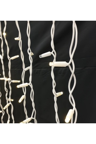 Dış Mekan 10 Mt Eklenebilir 100led 3000k Günışığı Beyaz Çakarlı Yılbaşı Ledi