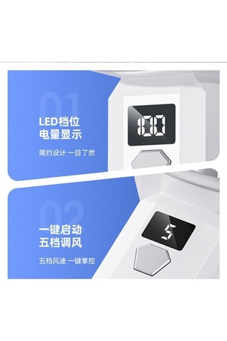 Supermarket1 Türkçe Klavye Usb Şarj Mavisi Küçük Tipi Fan, Uygun Öğrenciler Ve Ev Dekoru İçin