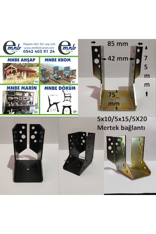 Mertek Bağlantı Pergule Pergola Kamelya Sundrma Ayak Ahşap Metal
