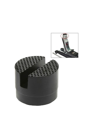 Sones Zemin Oluklu Araba Lastik Kaldırma Yastığı Çerçeve Koruyucu Adaptör Kriko Disk Pedi Aracı Siyah