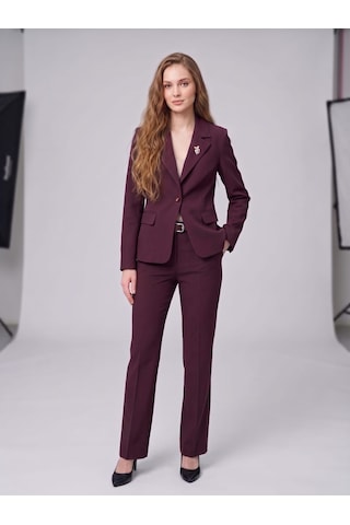 Prenses Kadın Blazer Takım Elbise Limited Edition bordo