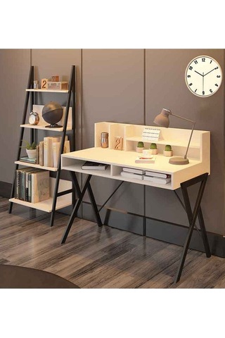 Avmpark Avmpark Yanke Çalışma Masası+Kitaplık Aytaşı