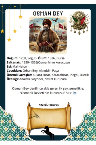Osmanlı Padişahları Albümü Yaz-sil Öğren