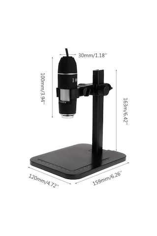 1000x 2mp Dijital Standlı 8 Led'li Usb & Otg Mikroskop