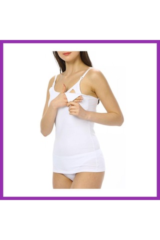 Bezos Emzirme Atleti 1268 White Beden: L Renk: White Bty