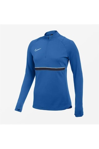 Nike W Nk Df Acd21 Dril Top Cv2653-463 Mavi Kadın Antrenman Eşofman Üstü 001