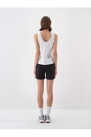 Xint Beyaz Pamuk Dokulu Regular Fit Atlet 602472