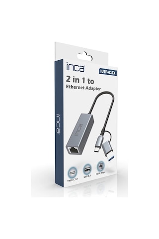 Inca Iutp-01t Usb 3.0 Type-c 3.1 Ethernet Rj45 1000mbps Alumınyum Kasa