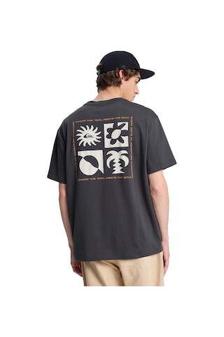 Quiksilver Evo Blossom Of Erkek Gri Outdoor T-shirt Eqyzt08264-3105