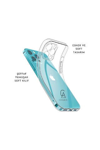 Samsung Galaxy A55 5g Uyumlu Kılıf Şeffaf Temperli Kırılmaz Cam Ekran Ve Kamera Lens Koruyucu Seti