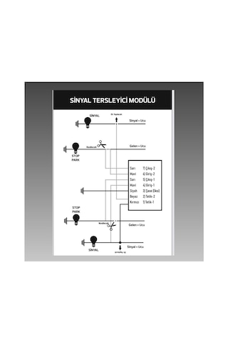 Sinyal Tersleyici Modül Sinyal Aç Park Kapa 12v