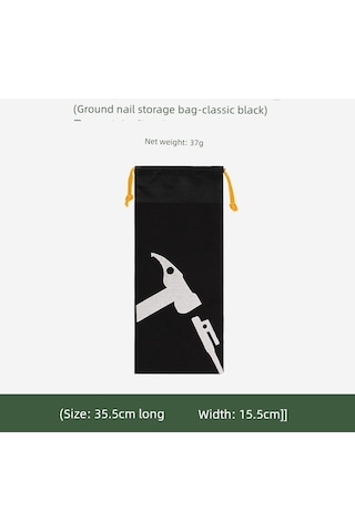 Novahub Kamp Çadırı Kurulum Kanvas Çantası - Yüksek Kaliteli Siyah Çanta Kullanışlı Tasarım Um44332-2 Yurt Dışından Siyah Siyah