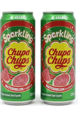 Chupa Chups Sparkling Watermelon Flavour - Karpuz Aromalı Gazlı İçecek 330 Ml 2 Adet