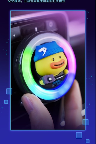 Spring Araba Dekorasyonu Renkli Pikap Ritim Aydınlatma Dekorasyonu Siyah Diğer