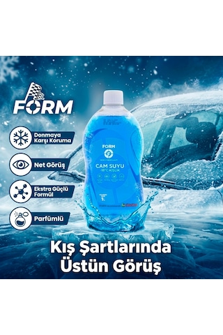 Form -18 Derece Kışlık Oto Cam Suyu Antifrizli Ve Parfümlü 1 Litre