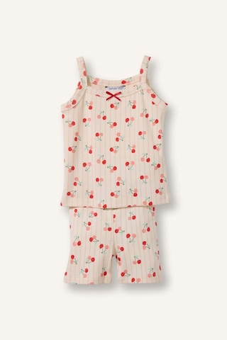 Defacto Baskılı Fitilli 2li Ecru Pijama Takımı Kız Bebek I0404a526hser233 Ekru-er233