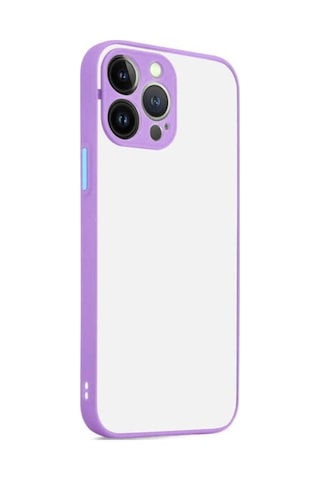 Apple Uyumlu iPhone 13 Pro Max Kılıf Zore Hux Kapak Lila