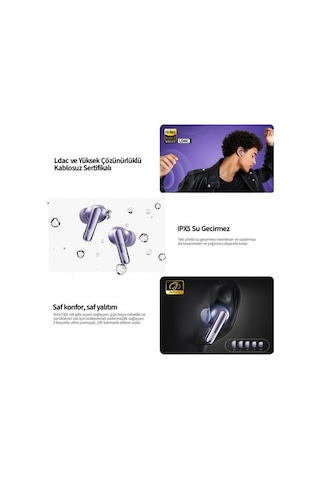 Kablosuz Şarj Özellikli Bluetooth Kulaklık, Hi-res Ses İle