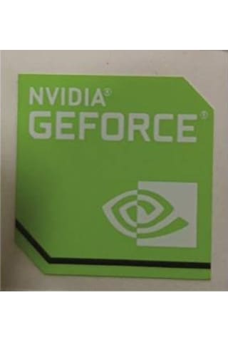 Nvidia Geforce Sticker Etiket D8 Nvidia Geforce Sticker Etiket D8