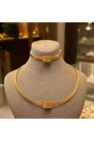 8 Ayar 3 Sıra Hasır Altın Set 19,30 Gram T14745