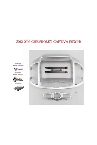 Chevrolet Captıva Uyumlu 9 İnç Multimedya Çerçevesi Ve Soket