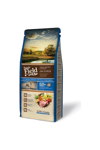 Sam's Field Power 4300 Tavuklu Patatesli Düşük Tahıllı Yetişkin Aktif Köpek Maması 13 KG
