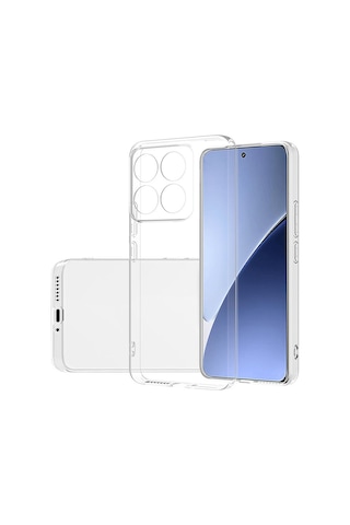 Xiaomi Mi 14 Kılıf Zore Süper Silikon Kapak Seffaf