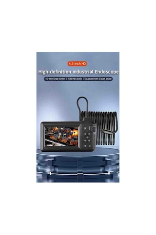 30 Metre Endoskop Ekranlı Yılan Kamera 1080p Sert Kablo Ics-330