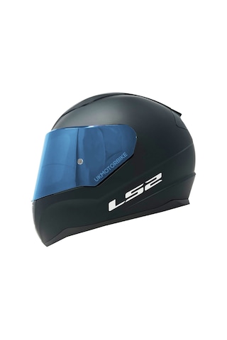 Ls2 Rapid 2 Mat Si̇yah Fullface Motosi̇klet Kaski Mavi̇ Camlı