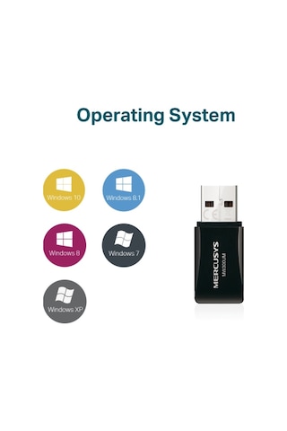 Tp-Link Mercusys Mw300Um 300Mbps Kablosuz USB Adaptör