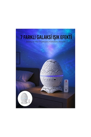 Gece Lambası Yumurta Işık Speaker Yeni Nesil Dinozor Yumurtası Görünümlü Çok Rnekli