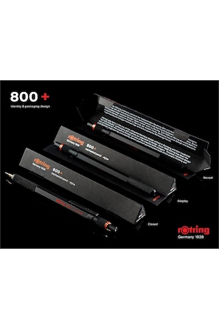Rotring 800+ Siyah 0.7 Versatil Kalem 1900182