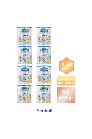 Senimil 3 Bebek Devam Sütü 400 G 8 Adet