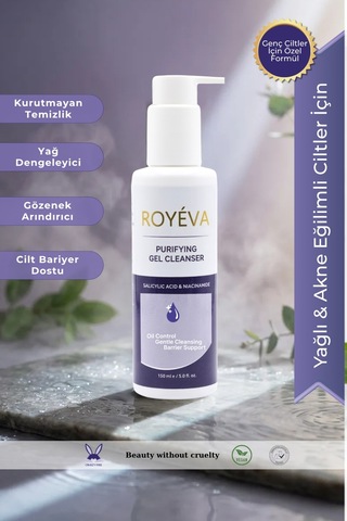 Royéva Gözenek Temizleyici ve Sebum Dengeleyici Arındırıcı Yüz Temizleme Jeli 150 ML