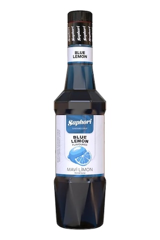 Saphori Mavi Limon Aromalı Kokteyl Şurubu Mavi Limon Şurubu 700 Ml